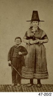 John Harris of Dihewyd, Ceredigion with his wife Margaret, c1860.