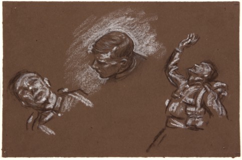 Studies for 'Mametz Wood', c1916.