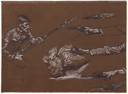 Studies for 'Mametz Wood', c1916.