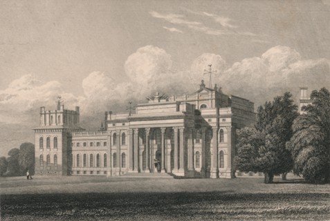 Blenheim, South East View, Oxfordshire', 1831.