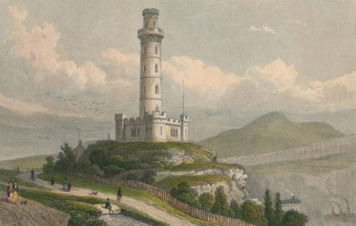 Nelson's Monument, Calton Hill, Edinburgh', c1830.