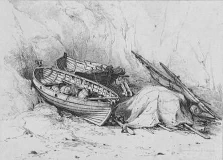 On The Beach at Cromer', c1828.