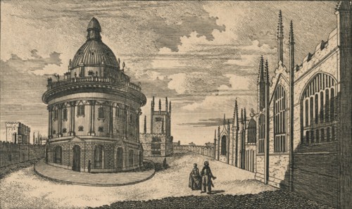 St. Mary's Church & Radcliffe Library at Oxford', c18th century.