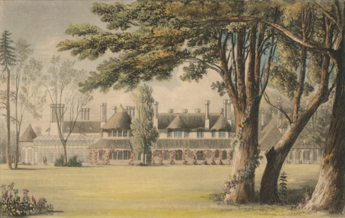 His Majesty's Cottage, as seen from the Lawn', 1823.