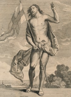 Christ resurrected, mid 17th century.