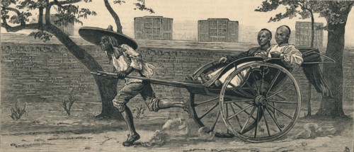 A "Jinriksha", or Chinese hand-carriage', c1883.