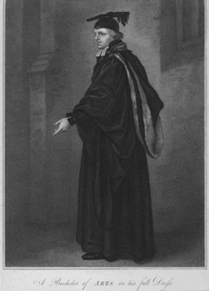 A Bachelor of Arts in his full Dress', 1796.