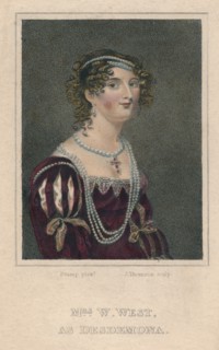 Mrs. W. West as Desdemona', 1818.