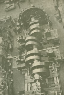 Part of the Crankshaft of M.V. "Britannic" (White Star), 27,000 Tons', c1930.