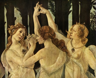 The Three Graces, detail from 'Primavera', c1478, (1937).