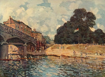 Bridge At Hampton Court', 1874, (1937).