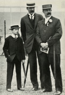 Prince Albert with his tutor and Lord Desborough, 1908, (1947).