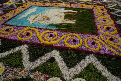 Holy Week Surco Flower Carpet, Lima, Peru, 2015.