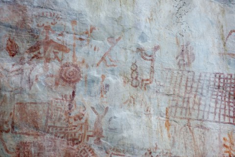 Pictography, Faical, San Ignacio, Cajamarca, Peru, 2015.