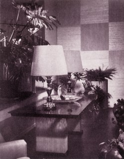 Corner of a large living-room, designed by Paul T. Frankl', 1949.