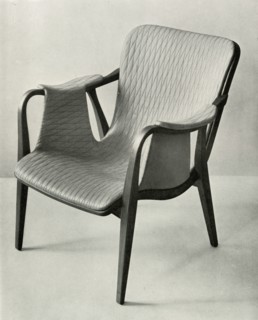 Framed chair, Designed by Axel Larsen for the Institute of Handicrafts, Stockholm', 1949