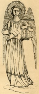 Outline Copy of an Angel Painted by Fra Angelico', 1881.