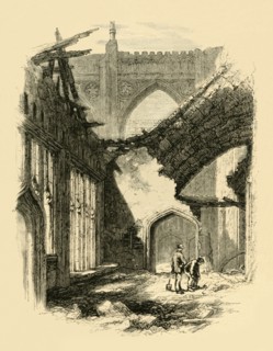 St. Stephen's Chapel. - Interior after the Fire', 1881.