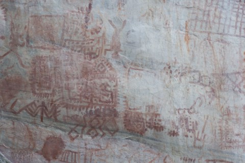Pictography, Faical, San Ignacio, Cajamarca, Peru, 2015.