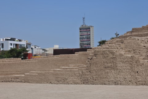 Huaca Pucllana Miraflores, Lima, Peru, 2015.