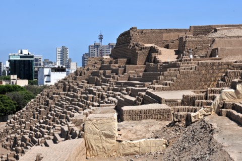 Huaca Pucllana Miraflores, Lima, Peru, 2015.