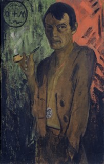 Self-portrait with pentagram, c. 1924.