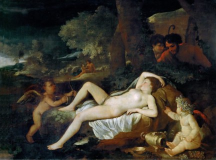 Resting Venus with cupid, ca 1624.