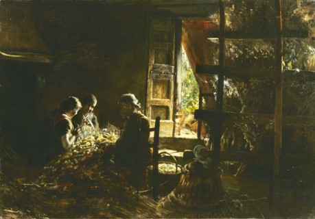La raccolta dei bozzoli (Collecting the cocoons), 1882-1883.