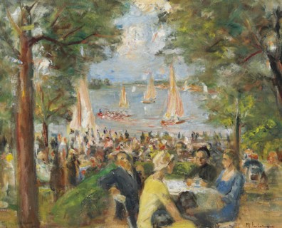 Garden restaurant at the Havel, 1934.