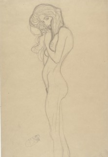 Standing Female Nude (Study for The Beethoven Frieze), 1901.