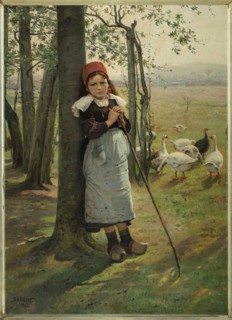 The Goose Girl, ca 1885.