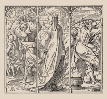 Die Nibelungen. How the Queen Gave Orders to Burn Down the Hall, 1840-1841.