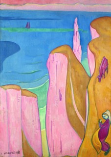 Les Falaises d'Yport , 1892.