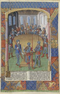 Lancelot du Lac. Le roi Arthur et les chevaliers de la Table ronde, 1494.
