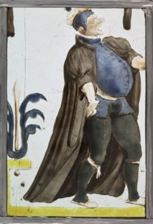 An actor declaiming, ca. 1600.