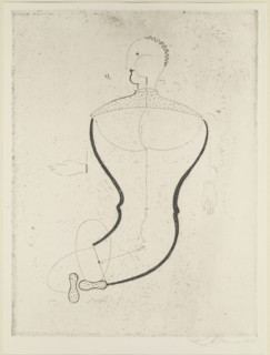 Abstract figure to the left, 1923.