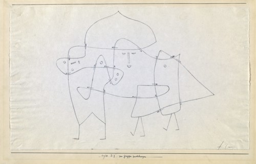 Zur Gruppe geschlungen (Enlacés en un groupe), 1930.