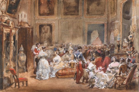 A Soirée by Duke of Orléans (1810-1842) in the Pavillon de Marsan.