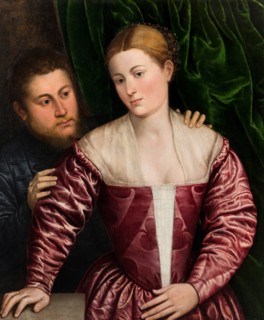 Double Portrait of a Venetian Woman and her Cavalier, c. 1560.