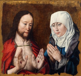 Christ Showing His Mother the Nail Wounds in His Hands, c. 1490.