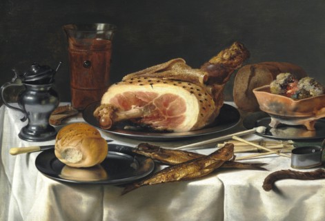 Still Life with Ham, 1625.