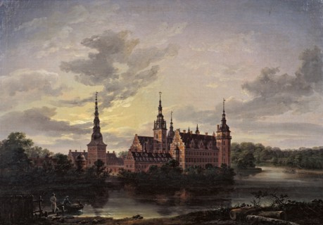Frederiksborg Slot by moonlight, 1817.