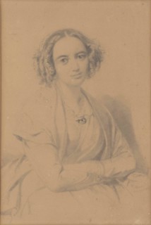 Portrait of the composer Fanny Hensel née Mendelssohn (1805-1847), 1847.