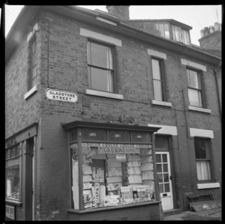Corner shop, Gladstone Street, Leek, Staffordshire, 1965-1968