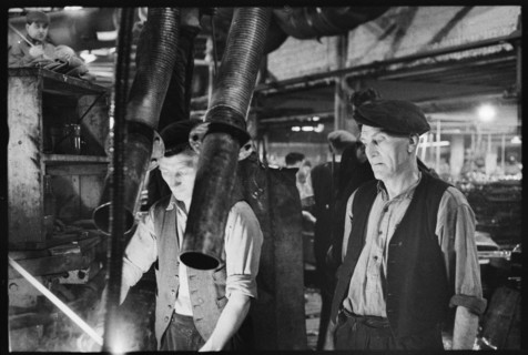 Workers at the Wear Flint Glass Works, Alfred Street, Millfield, Sunderland, 1961
