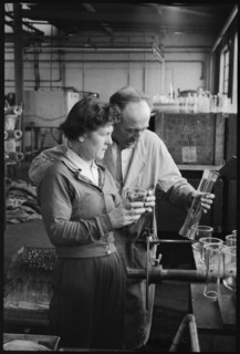 Workers at the Wear Flint Glass Works, Alfred Street, Millfield, Sunderland, 1961