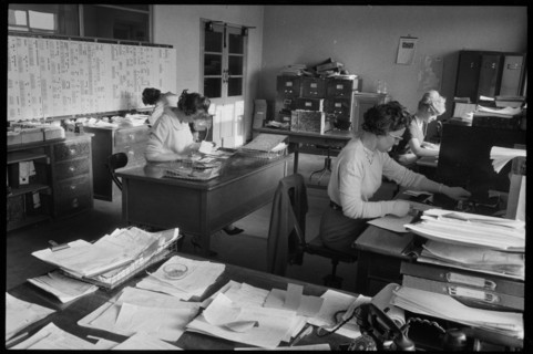 Women office workers, Wear Flint Glass Works, Alfred Street, Millfield, Sunderland, 1961