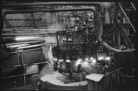 Automatic glass blowing machine, Wear Flint Glass Works, Alfred Street, Millfield, Sunderland, 1961