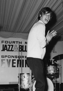 Rolling Stones, Mick Jagger, 4th National Jazz and Blues Festival, Richmond, London, 1964.
