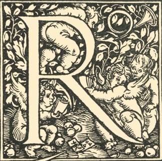 R - An Alphabet by Hans Weiditz', c1520-1521, (1908).